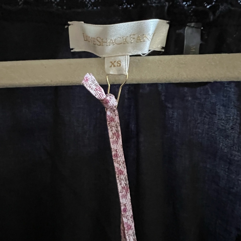 LoveShackFancy Wendy Black Dress New With Tags - Picture 5 of 9